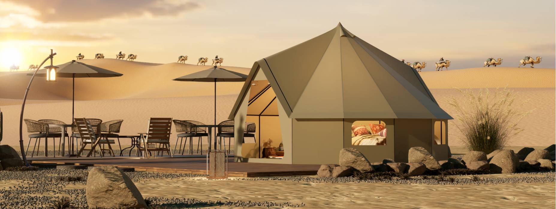 井冈山市露营酒店帐篷产品